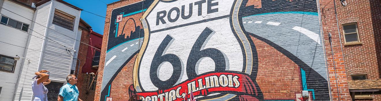 Cruising down Route 66 in Illinois Cruising down Route 66 in Illinois