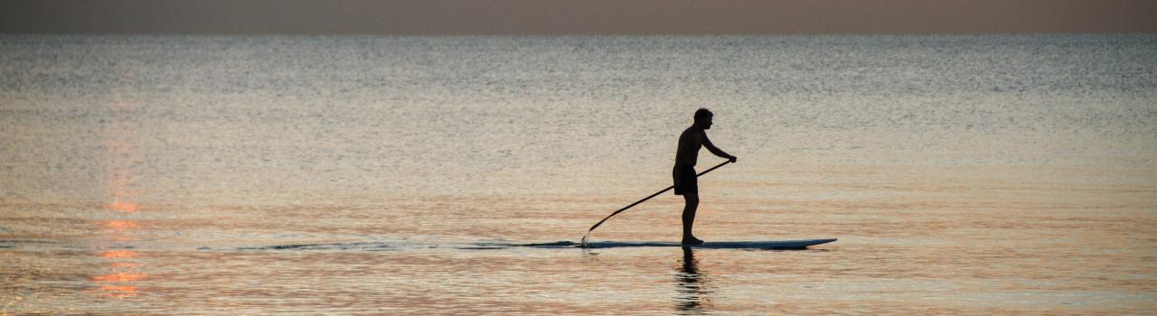 Stand up paddleboarding along one of Fort Lauderdale's many waterways Stand up paddleboarding along one of Fort Lauderdale's many waterways