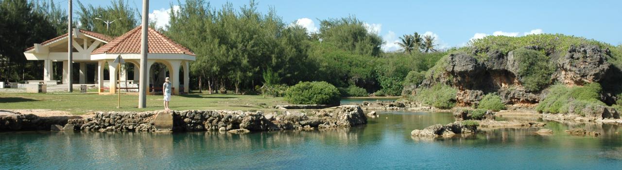 Beautiful day at the natural pool in Inarajan Beautiful day at the natural pool in Inarajan