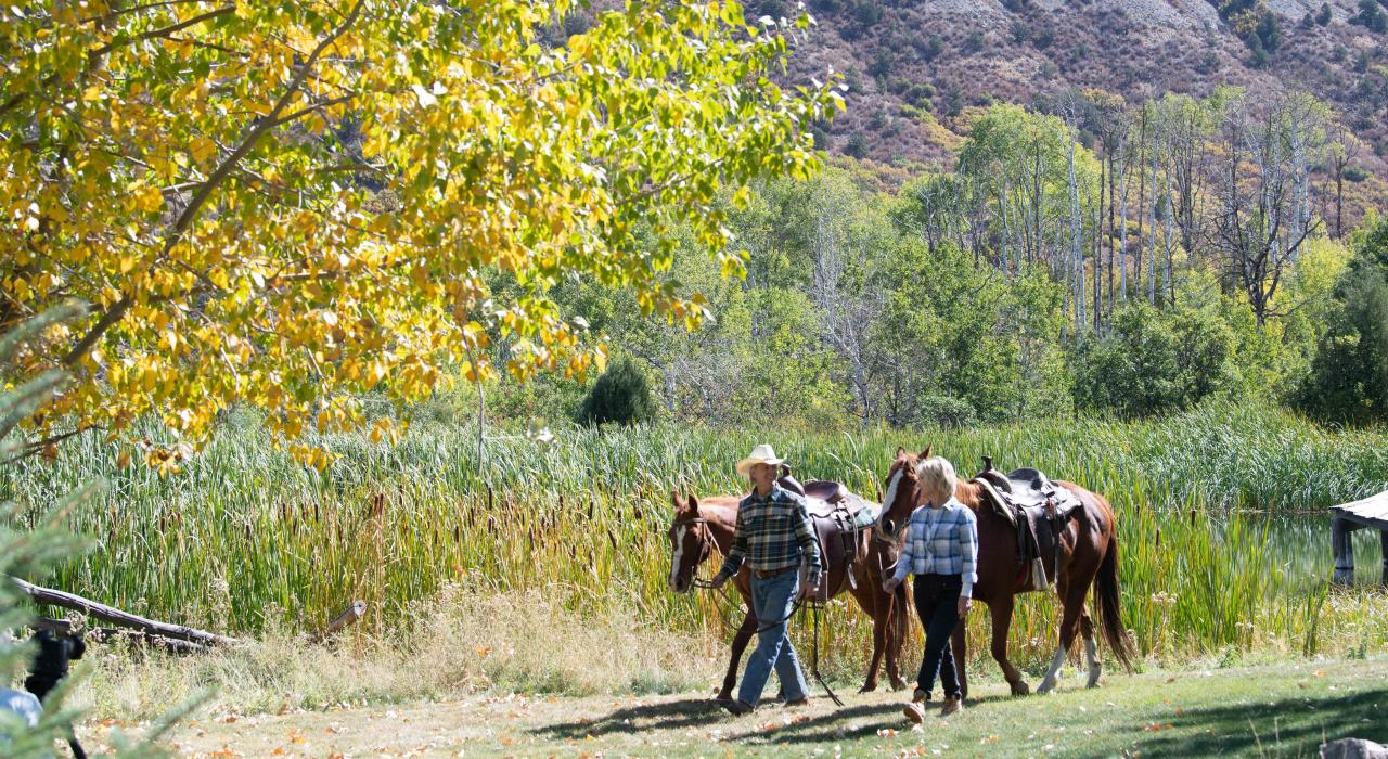 An autumn horseback riding excursion at Bair Ranch An autumn horseback riding excursion at Bair Ranch