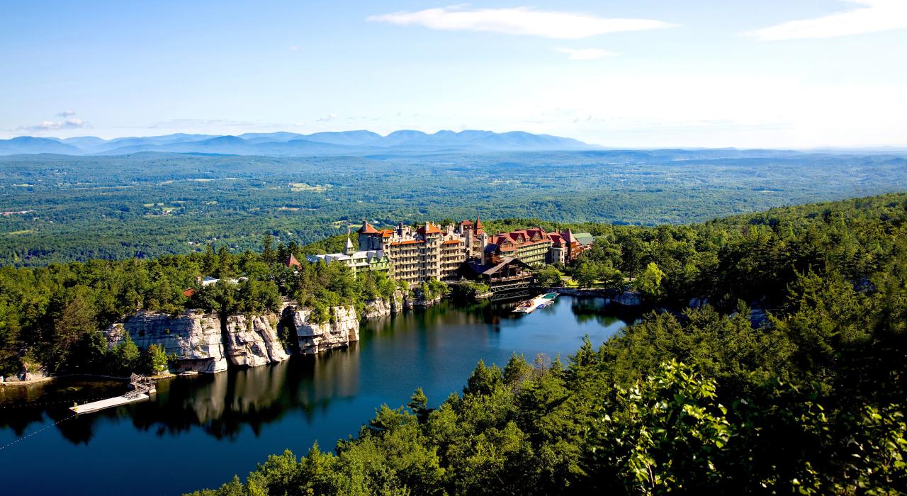 A gorgeous day at Mohonk Mountain House in the Shawangunk Mountains A gorgeous day at Mohonk Mountain House in the Shawangunk Mountains