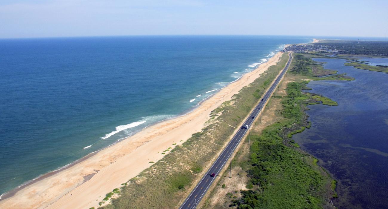 helicopter tour over the outer banks in north carolina