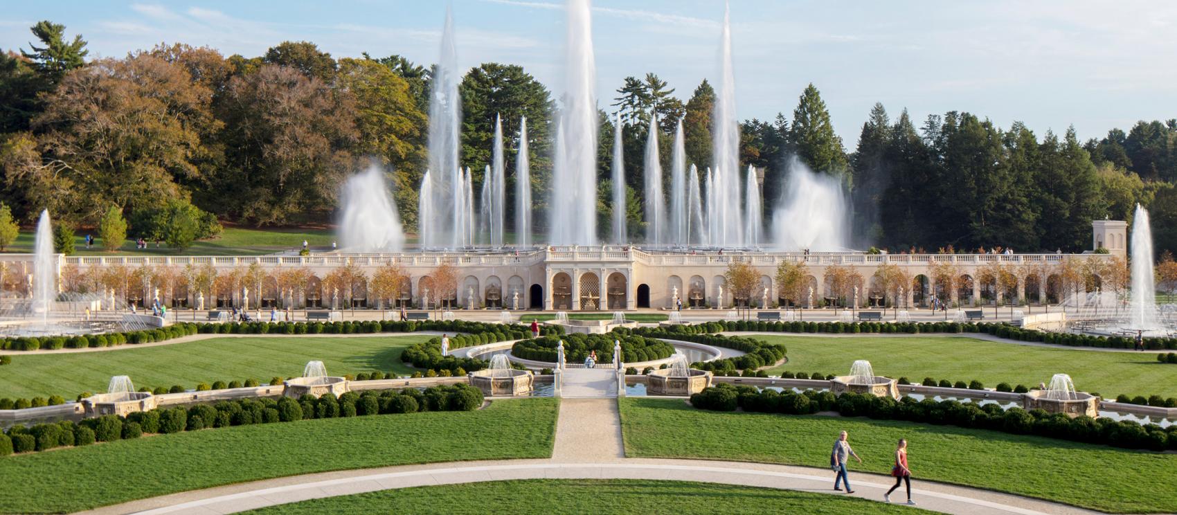 Fountains at Longwood Gardens in Kennett Square Fountains at Longwood Gardens in Kennett Square