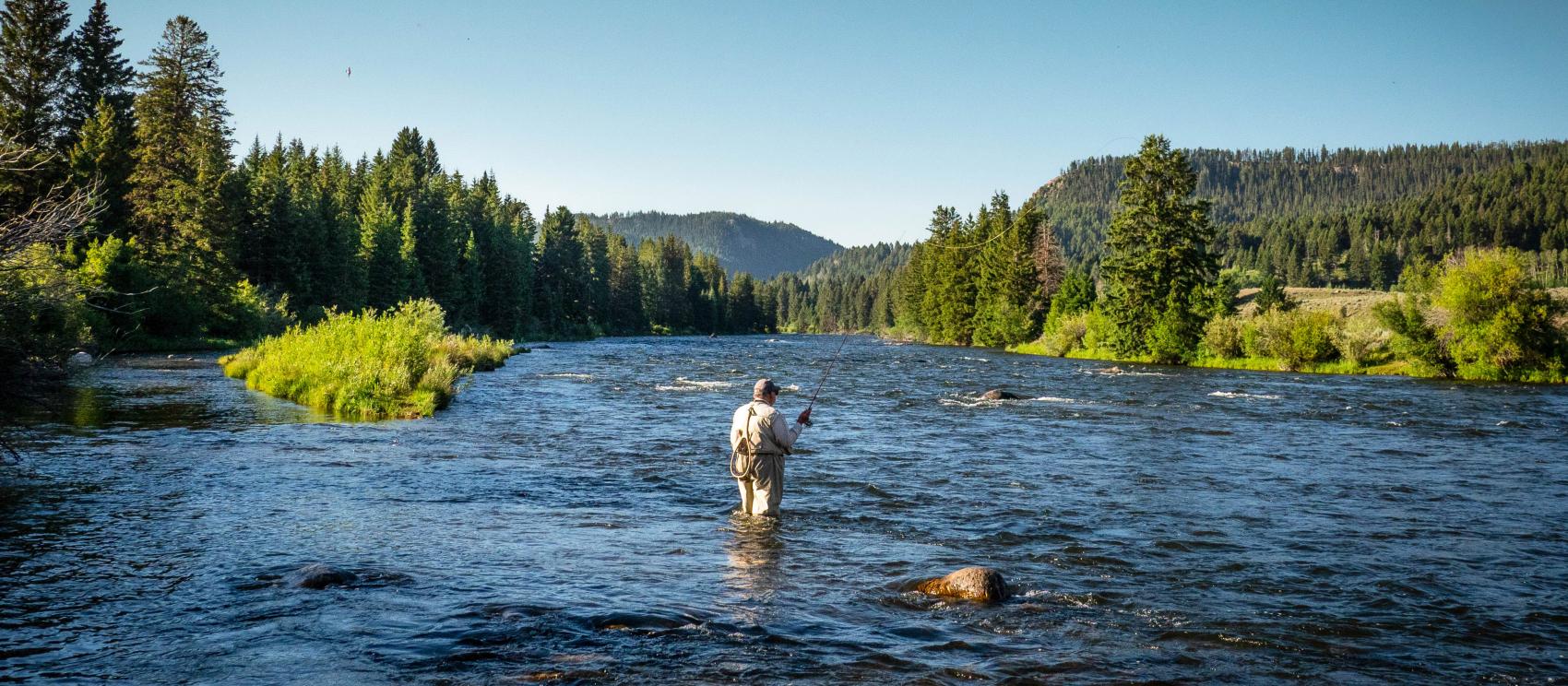 Fly-fishing excursion on the Blackfoot River Fly-fishing excursion on the Blackfoot River