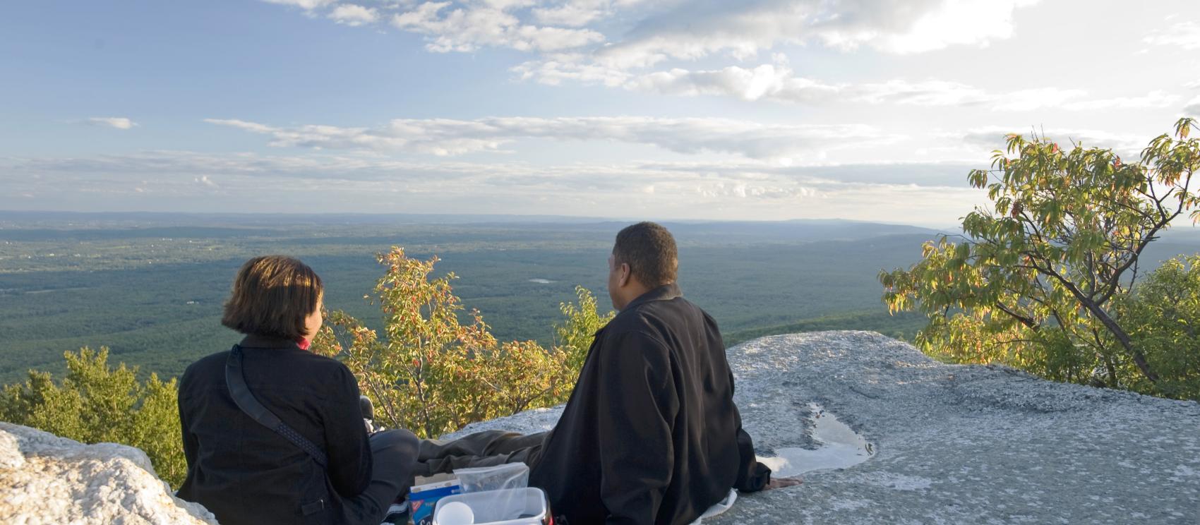 A Catskill Mountain picnic in the Sam's Point Area of Minnewaska State Park Preserve A Catskill Mountain picnic in the Sam's Point Area of Minnewaska State Park Preserve