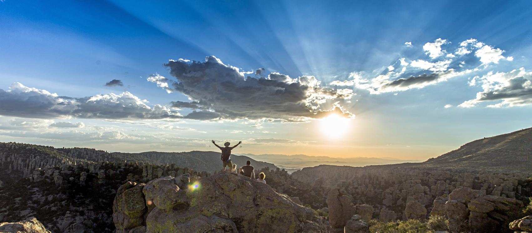 Taking in the view of the hoodoos at Chiricahua National Monument Taking in the view of the hoodoos at Chiricahua National Monument