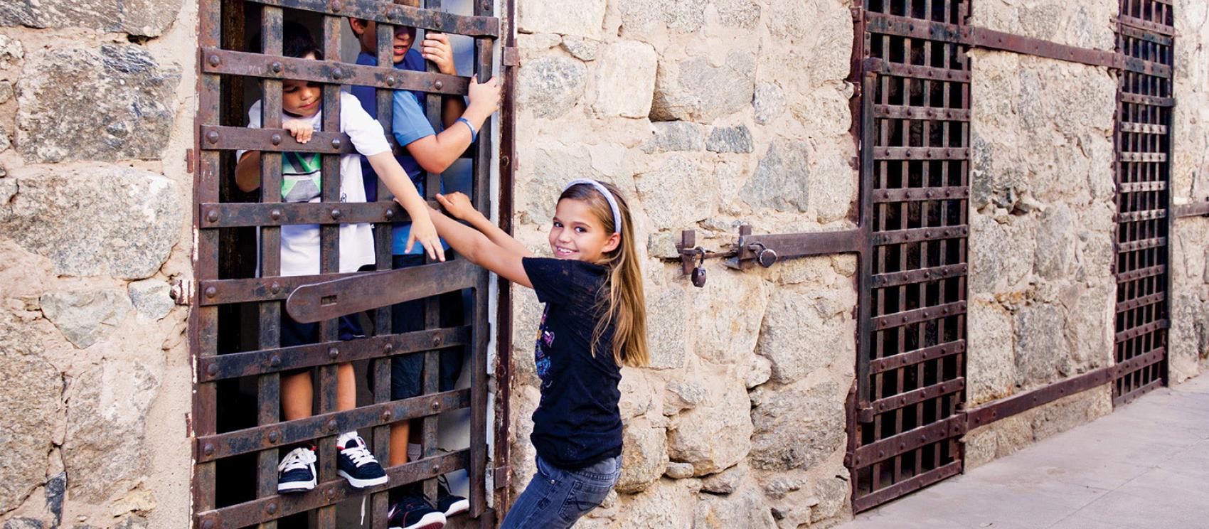 Exploring historic buildings at Yuma Territorial Prison State Historic Park Exploring historic buildings at Yuma Territorial Prison State Historic Park