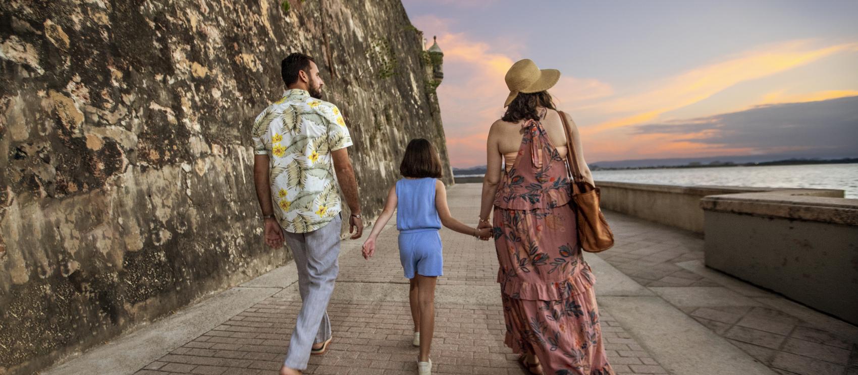 Walking the historic oceanside streets of San Juan  Walking the historic oceanside streets of San Juan