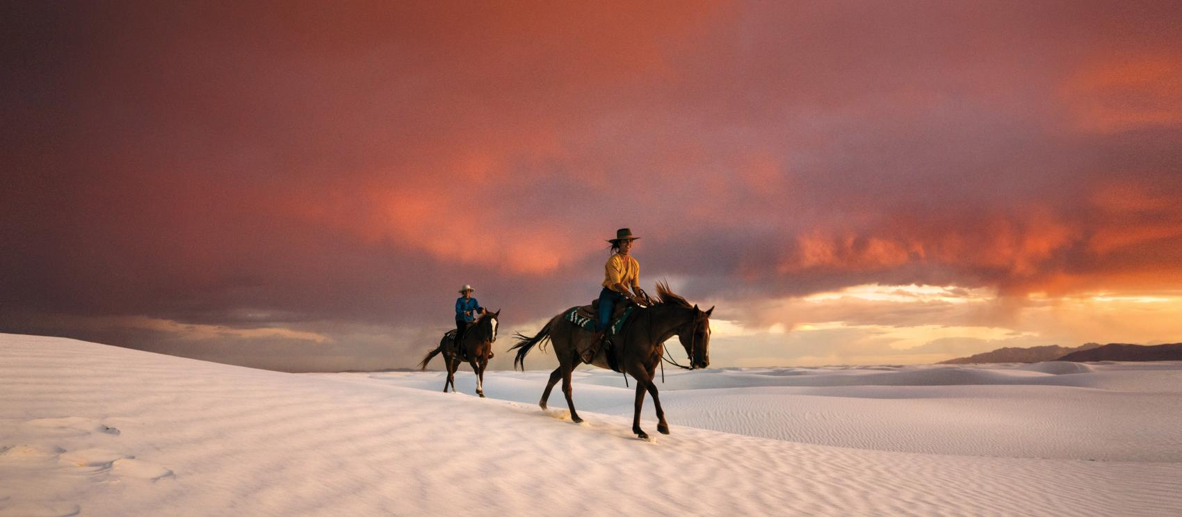 Exploring White Sands National Park on horseback Exploring White Sands National Park on horseback